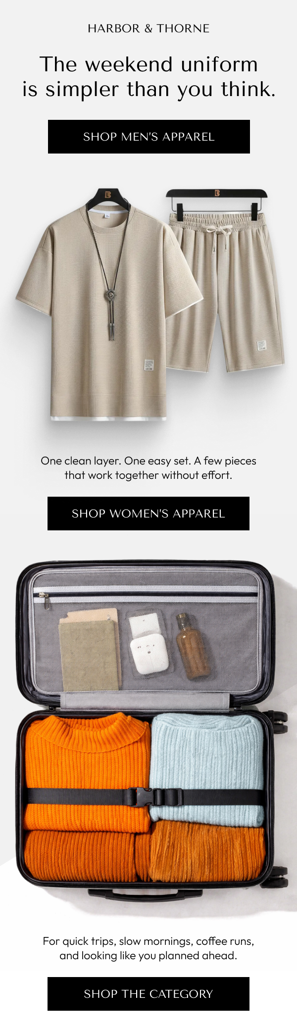 Sharp enough for the rest of the day - women's apparel